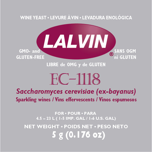 Levure à vin Lalvin EC-1118