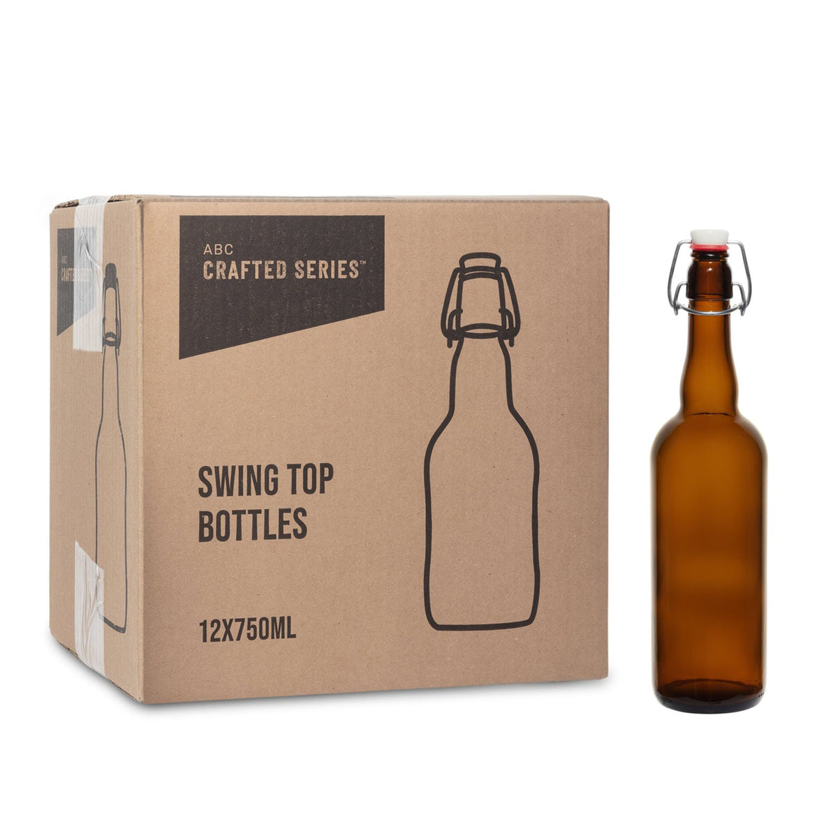 3x Swing-sur bouteilles / Weck bouteilles transparentes carré 250 ml -  bouteilles Weck