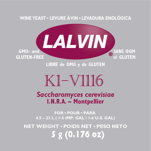 Levure à vin Lalvin K1V-1116